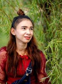 Portrait of a smiling young woman