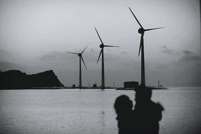 Windmills on the landscape