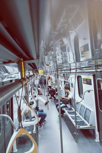 Panoramic shot of train