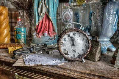 Close-up of clock