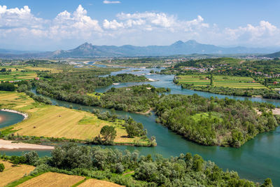 Scenic view of river against sky