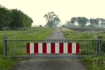 Road amidst landscape against clear sky