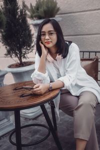 Young woman using mobile phone