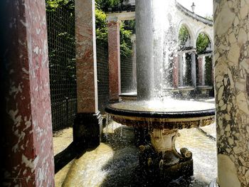 Close-up of fountain