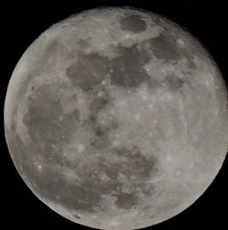 Low angle view of moon in sky