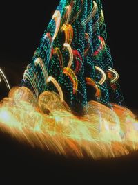 Close-up of illuminated christmas lights