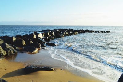 Scenic view of sea against sky