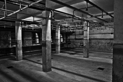 Interior of abandoned building