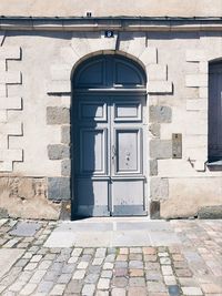 View of door of building