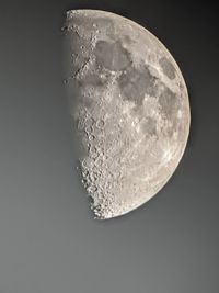 Close-up of bubbles against moon