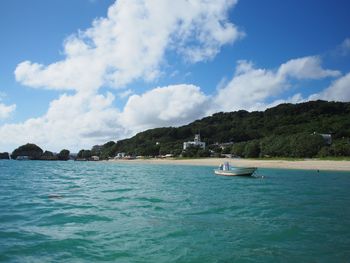 Scenic view of sea against sky