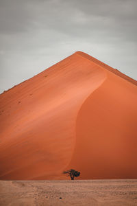 Scenic view of desert against sky