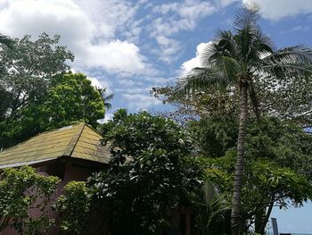 Low angle view of building against sky