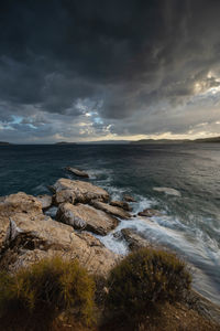 Scenic view of sea against sky