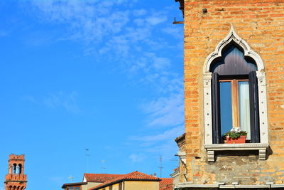 Low angle view of building against sky