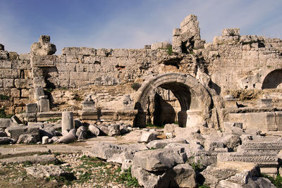 View of old ruins