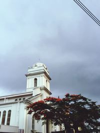 Low angle view of building against sky