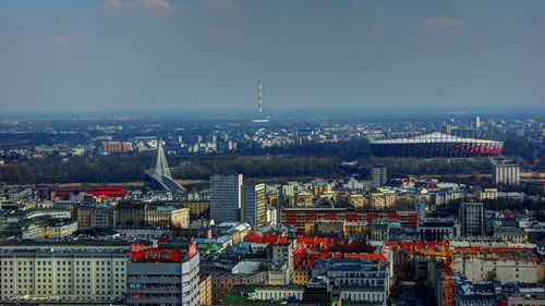 Aerial view of city