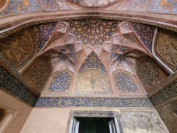 Low angle view of ceiling