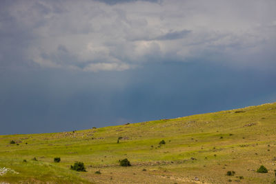 Scenic view of landscape against sky