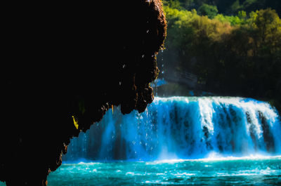 View of waterfall