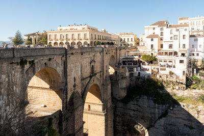 Low angle view of historical building