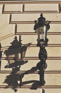Low angle view of hanging shadow