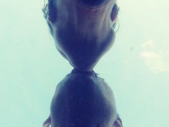 Close-up portrait of young woman