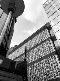 Low angle view of buildings against sky
