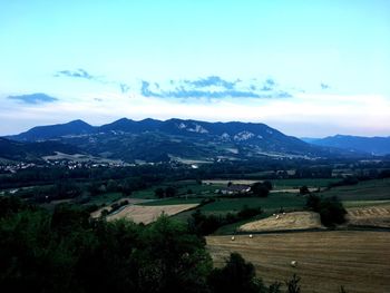 Scenic view of landscape against sky