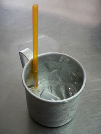 Close-up of drink on table