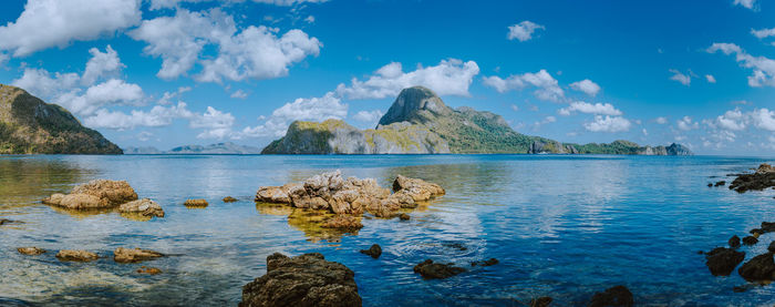 Panoramic view of sea against sky