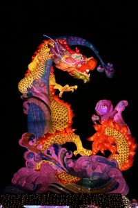 Close up of multi colored lights