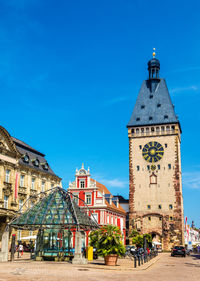 View of building against blue sky