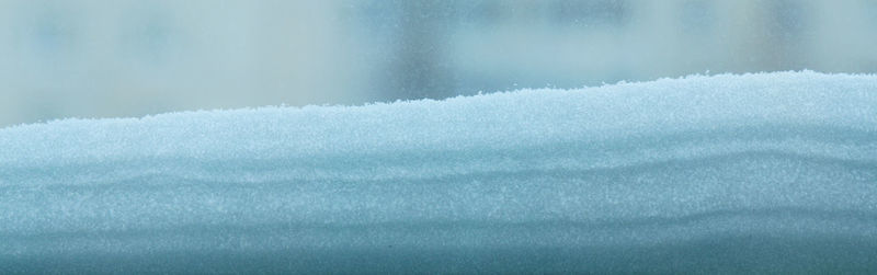 Close-up of snow covered land