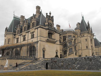 Low angle view of historic building against sky