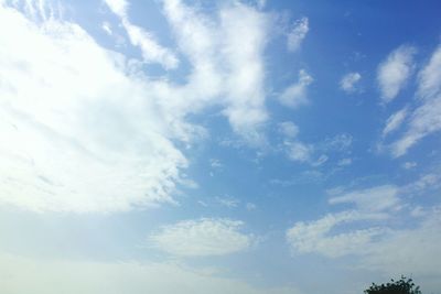 Low angle view of clouds in sky