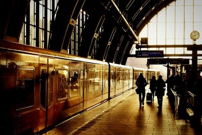 Railroad station platform