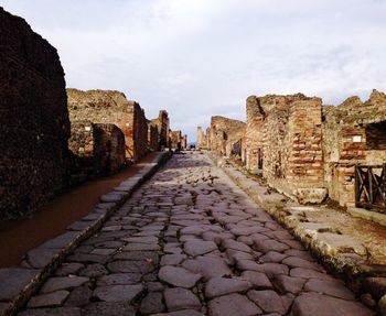 View of old buildings in city