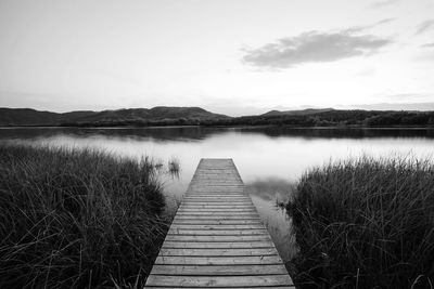 Pier on lake