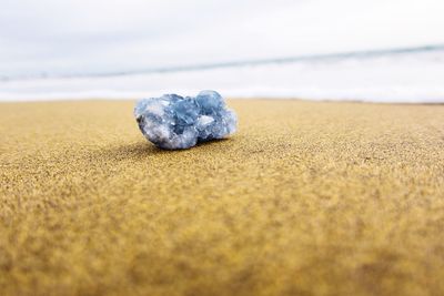 Surface level of sand on beach