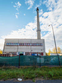 Low angle view of building against sky