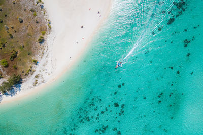 Aerial view of beach