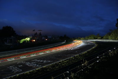 Illuminated city at night