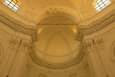 Low angle view of ceiling of building