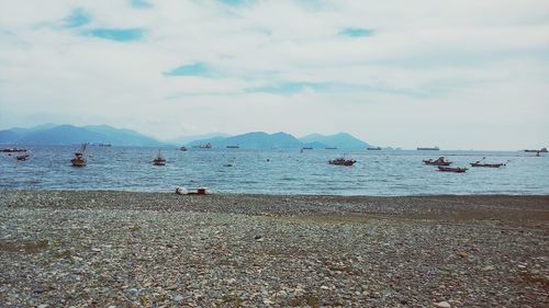 Scenic view of sea against sky