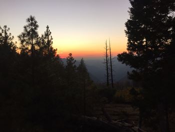 Scenic view of sunset sky
