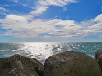 Scenic view of sea against sky