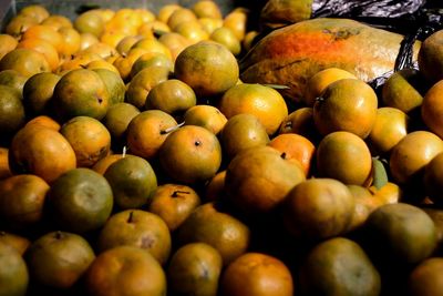 Close-up of fruits for sale at market stall