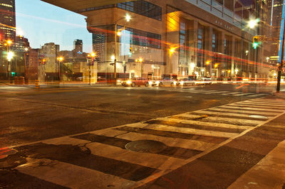City street at night